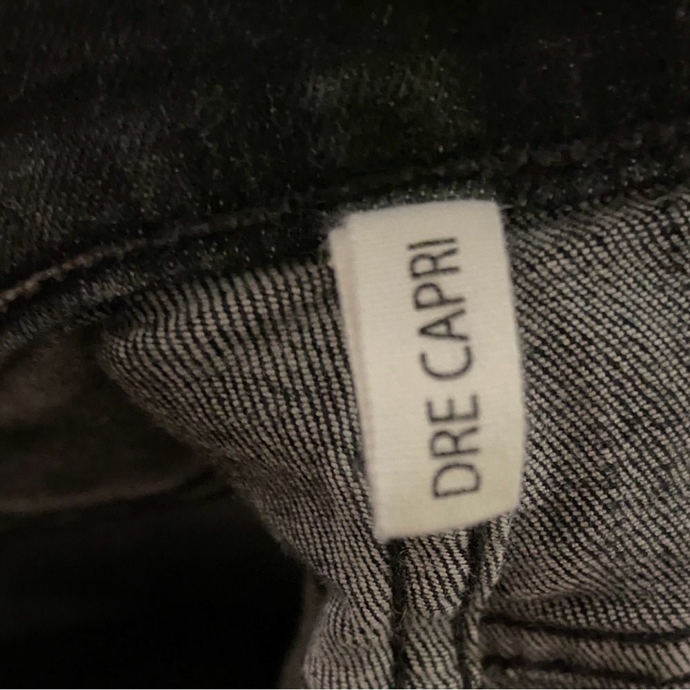 Rag & Bone Dre Capri Skinny Raw Hem Distressed black Jeans Size 25 - Picture 5 of 7
